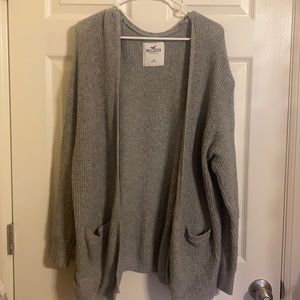 Grey Knit Cardigan